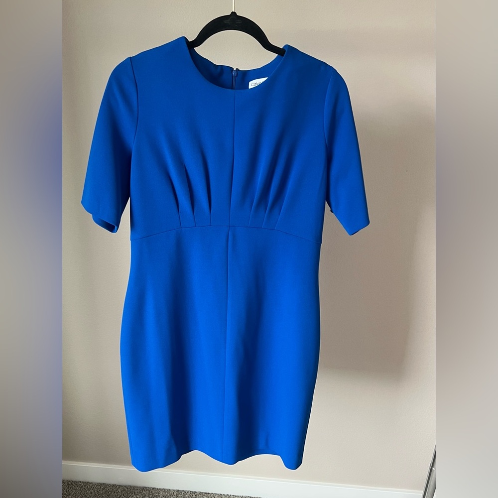 Calvin Klein Royal Blue Midi Dress